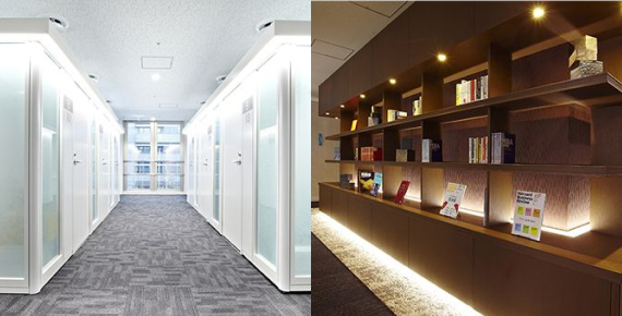 KRP BIZ NEXTならではの上質さと「京都」が感じられる空間