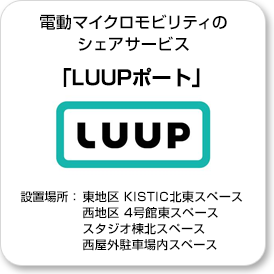 電動マイクロモビリティのシェアサービス「LUUP」ポート