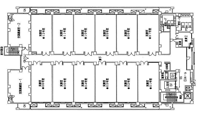 かながわサイエンスパーク 東棟平面図_画像3.JPG