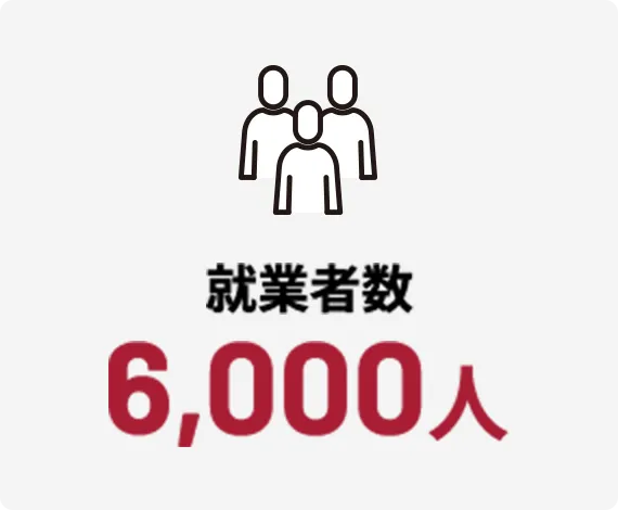 就業者数 6,000人