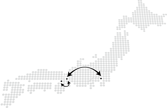 東京、大阪、名古屋からも好アクセス